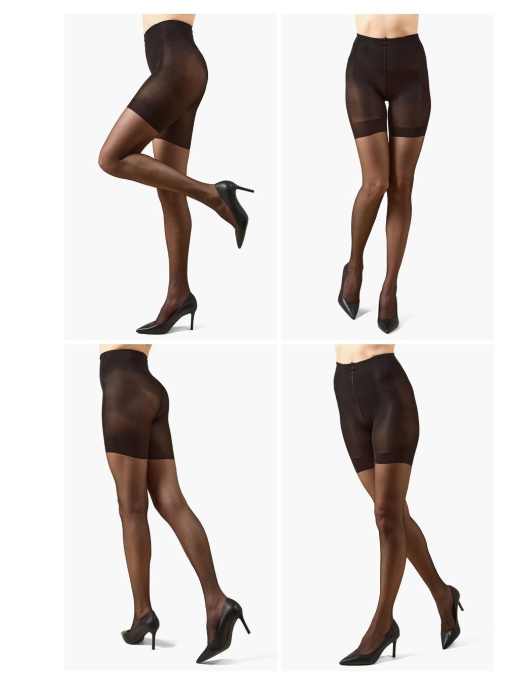 MEMOI NUDE MICRO NET FISHNET MID TONER CONTROL TOP. TIGHTS BLACK SIZE MEDIUM NWT